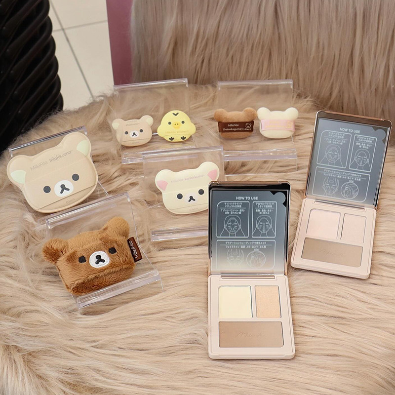 日本millefee粉扑 X轻松熊联名限定散粉粉底液面部粉扑单个套装,淘宝优惠券,粉丝福利购,淘宝优惠卷