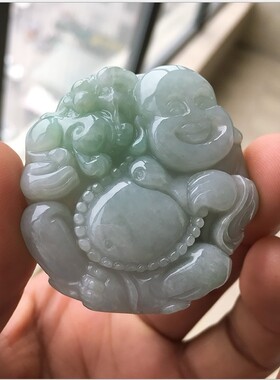 加厚吊坠貔貅项链翡翠玉佛