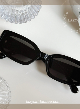 复古美式方形墨镜女街拍嘻哈潮酷