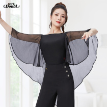 Dampao Woman Style New Dance Dress Morden Dance Exercises Womens Fluey Conjoined Clothing Body Waltz Dance Blouse