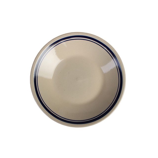 Old-style stoneware Chinese style shallow dish for commercial use