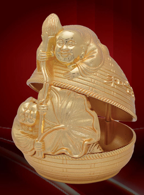 李居明九运大金萝 九运吉祥物和合生财和谐幸福百摆件