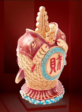 李居明吉祥物西南永不倒摆件