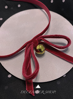 新款可爱酒红色蝴蝶结配饰锁骨链