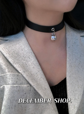 新品choker锁骨链脖环项链饰品性感小铃铛项圈男女颈带会响叮当猫