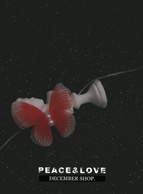 choker仙女薄纱双层蝴蝶短款项圈