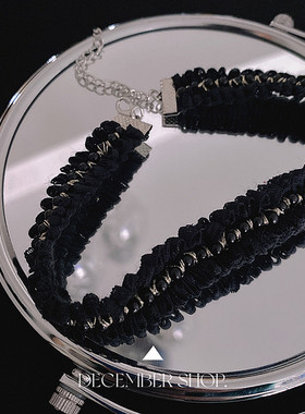 新款法式甜美项链浪漫锁骨链白色珍珠蕾丝choker仙气短款项圈颈带