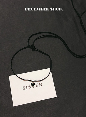 韩国长款choker细丝带蝴蝶结系带