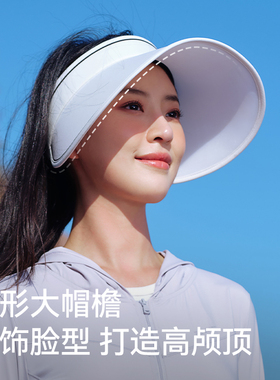 伯希和超宽帽檐可调节防晒帽