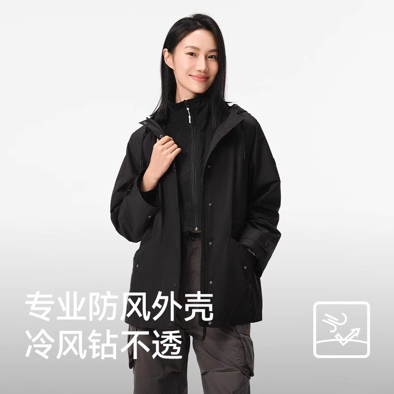 伯希和户外单层冲锋衣女新款防风防水休闲轻量徒步风衣登山服外套