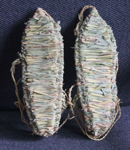 现货纯手工复古纯稻草红军草鞋 家居摆设特色工艺长征道具装饰 - 图3