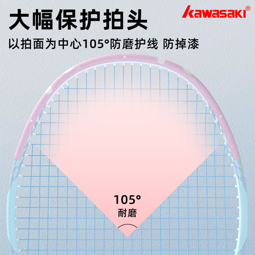 川崎羽毛球护线贴拍头保护贴防掉漆防磕碰断线网球拍框保护线管贴 - 图2