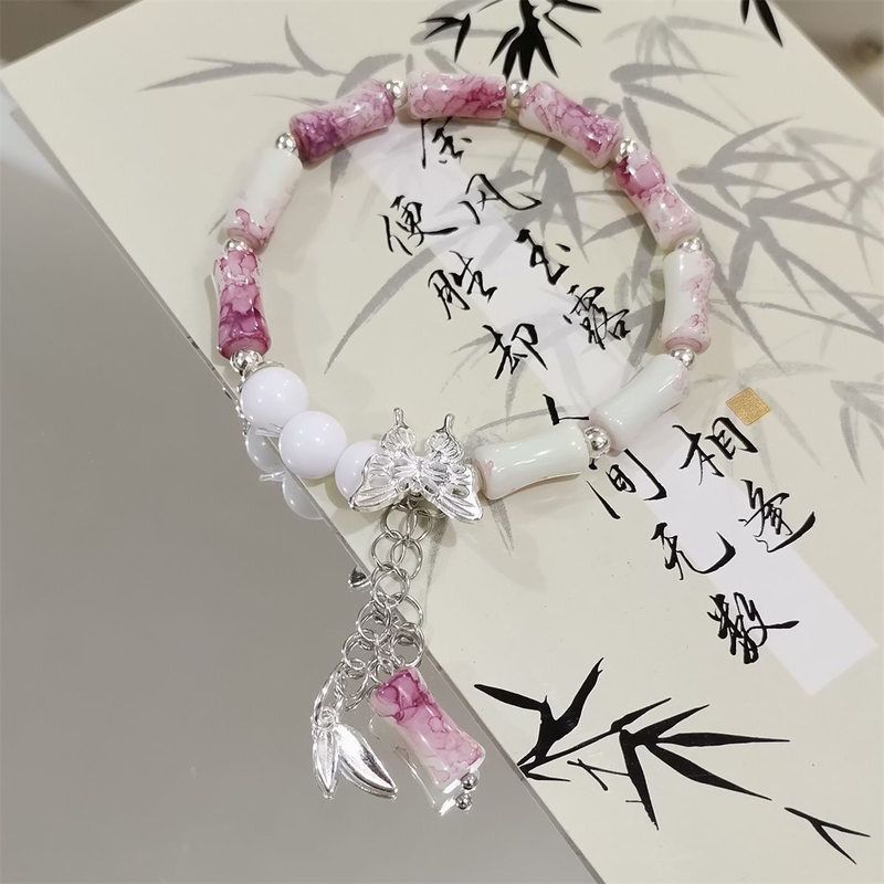 爆款手链kt猫Hellokitty抖音同款手链情侣diy手工串珠送闺蜜女友 - 图1