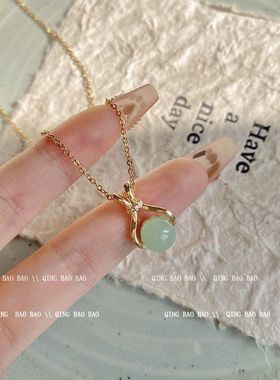 合金项链 国风春夏新款吊坠福袋吊坠小众设计高级感闺蜜百搭配饰