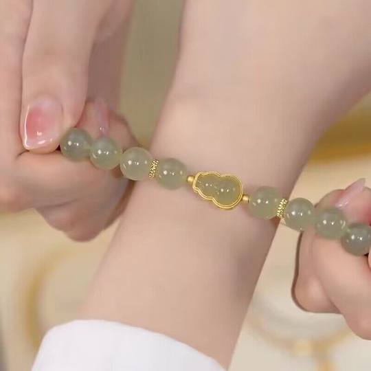 女士新款手链仿朱砂福禄吉祥开运本命年平安纳福气质复古优雅串珠