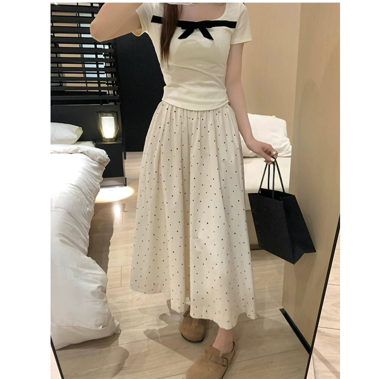 大碗plus定制大码女装微胖白色波点半身裙夏高腰宽松显瘦伞裙长裙,淘宝优惠券,粉丝福利购,淘宝优惠卷