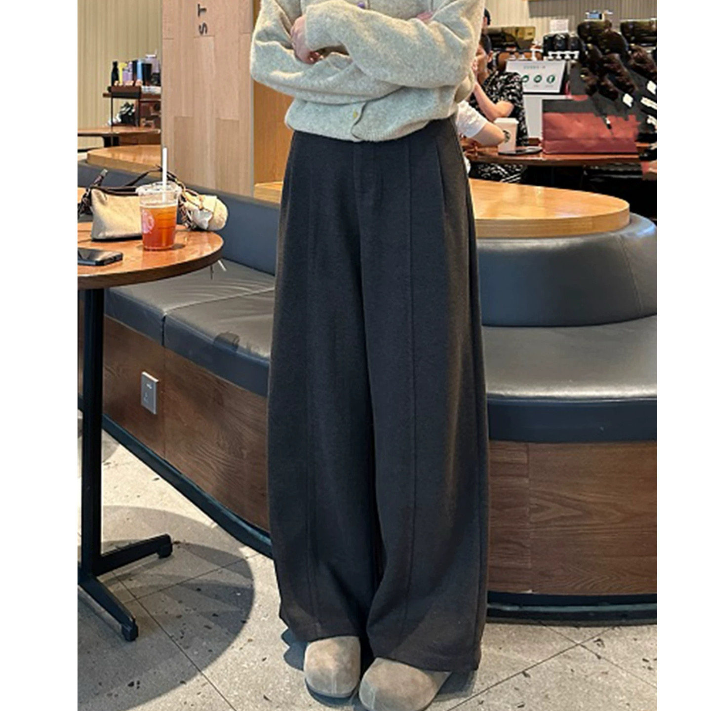 大碗plus定制大码女装肥妹妹休闲运动阔腿秋冬宽松显瘦遮胯拖地裤,淘宝优惠券,粉丝福利购,淘宝优惠卷