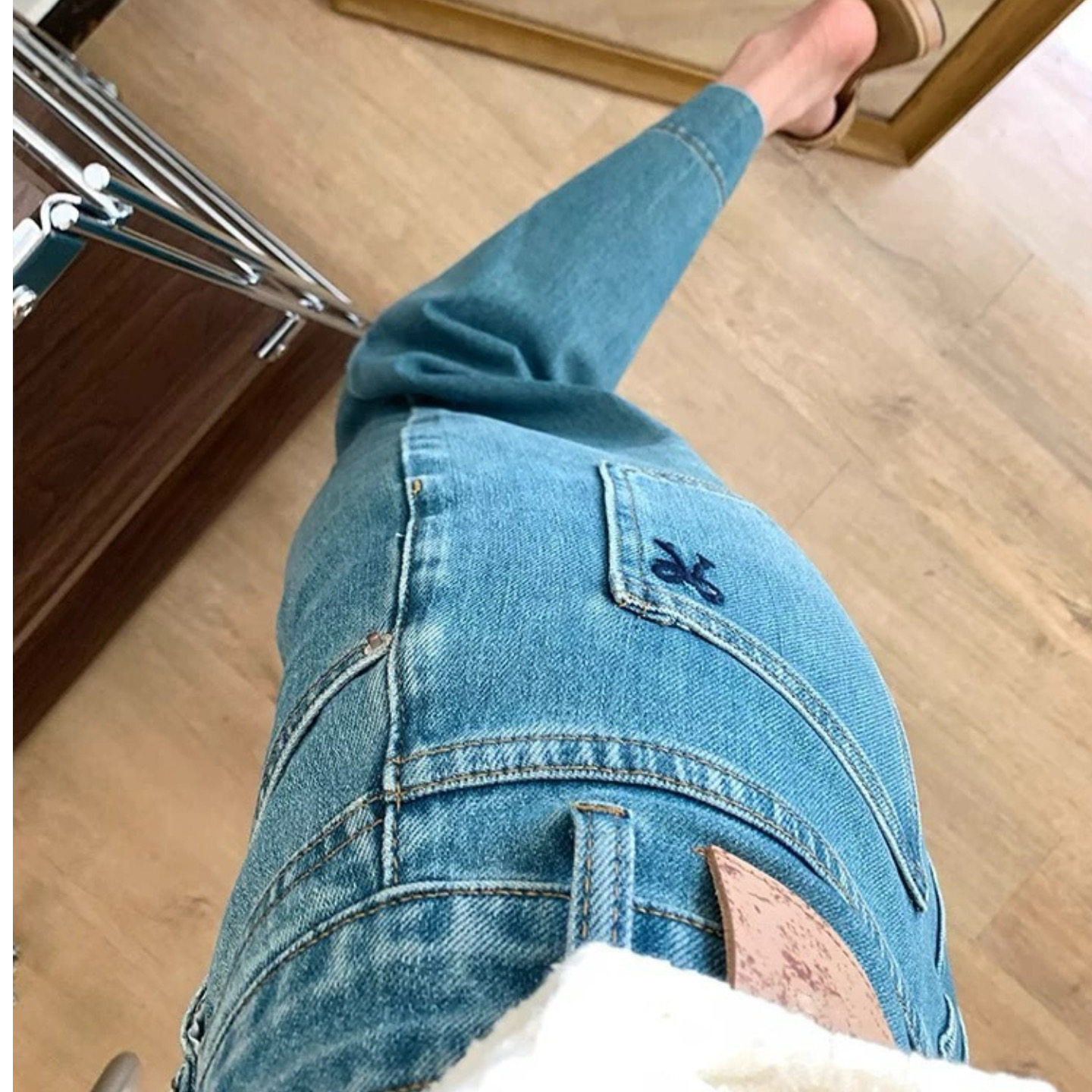 大碗plus定制大码女装微胖mm复古水洗直筒牛仔秋季宽松显瘦九分裤,淘宝优惠券,粉丝福利购,淘宝优惠卷