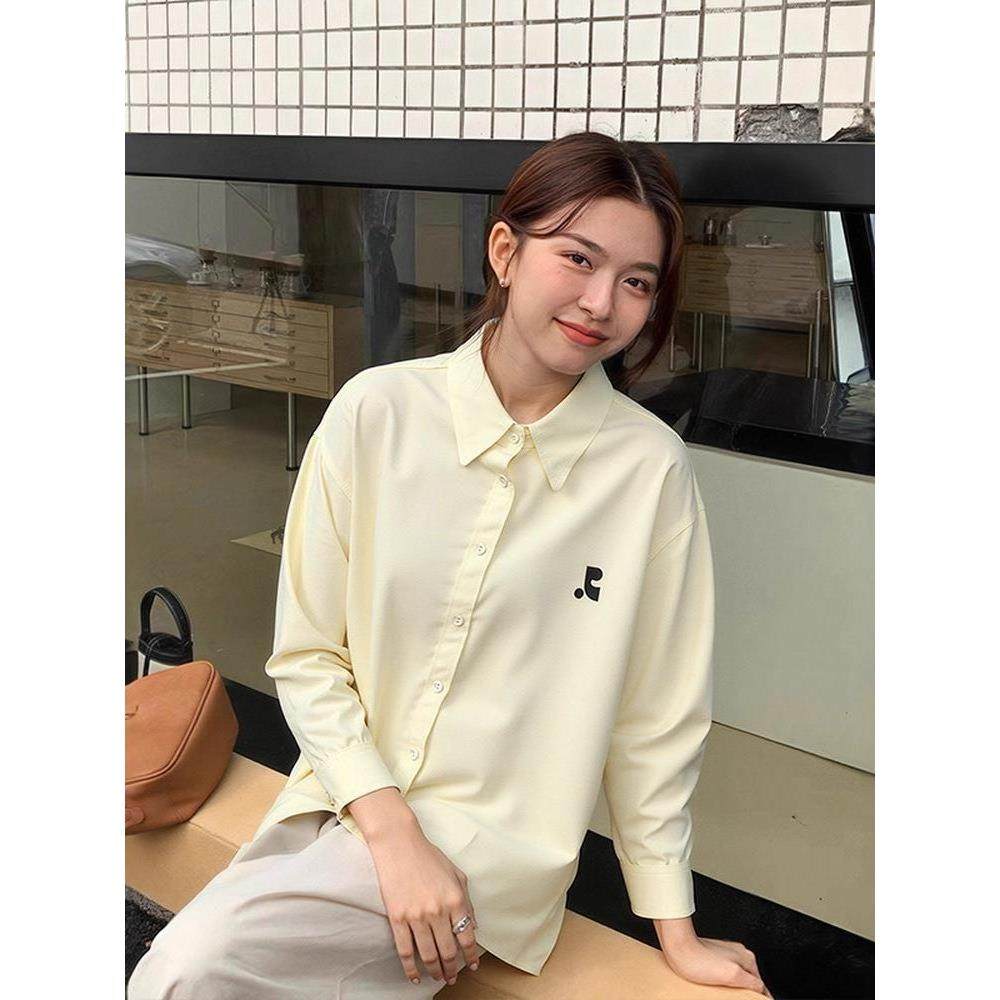 【现货】fletta bloom韩国小众潮牌RR纯色衬衫休闲宽松百搭男女,淘宝优惠券,粉丝福利购,淘宝优惠卷