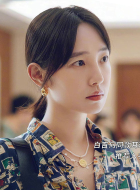 淡水珍珠项链白百合恶魔之眼项链白色锆石镶嵌精致半圆珍珠锁骨链