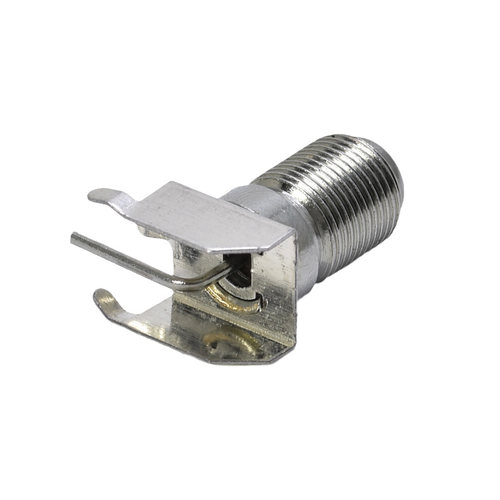 公制F头接头连接器 弯头90度机顶盒户户通母座螺纹直径9.8mm - 图3