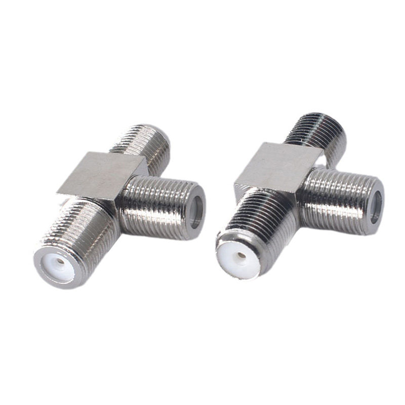 英制F头三母头转接头一母分二母转换头有线电视三通头f头1母转2母,淘宝优惠券,粉丝福利购,淘宝优惠卷