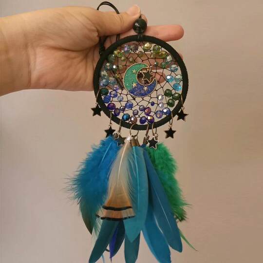 Handwoven Feather Car Pendant Creative Gift