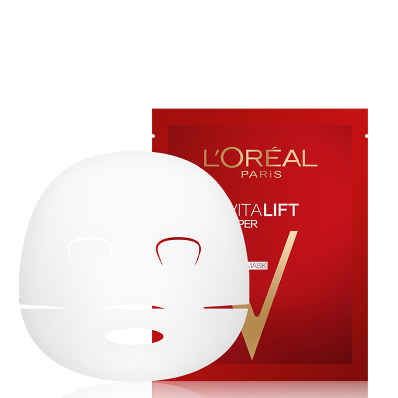 欧莱雅女士贴合提拉弹力抗皱面膜 欧莱雅美洁金信贴片面膜