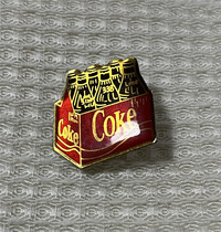 French vintage Coca-Cola themed collection Chest Pin Badge Pin Badge Pin red Case Coke