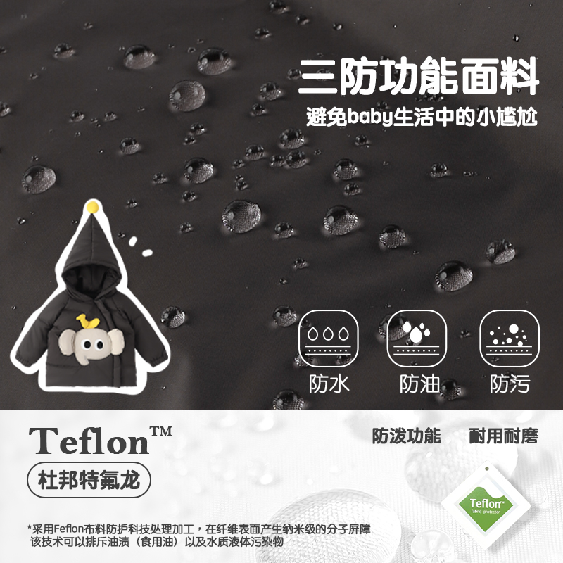 WHYLOOK 新款男女宝宝羽绒服儿童羽绒连帽外套加厚冬装三防保暖 - 图2