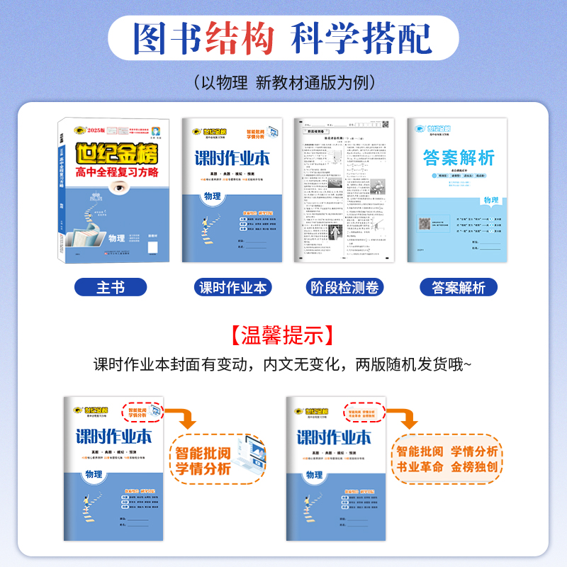 世纪金榜2025版物理 高中全程复习方略新教材新高考 备战25年高考高三一轮复习资料教材基础梳理复习模拟测试试卷