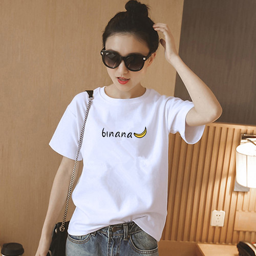 t恤女夏短袖宽松白色2026新款大码女装ins潮牌大版中半袖时尚体 - 图2