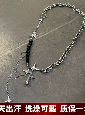 新款小众设计感甜酷风拼接项链