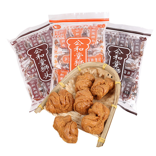 公和堂狮子头原味咸味淡辣240gX6袋 安徽合肥传统特产 年货零食 - 图3