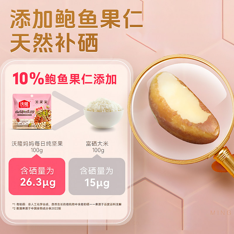 沃隆妈妈每日纯坚果无添加健康孕期营养孕妈健康零食小包装干果,淘宝优惠券,粉丝福利购,淘宝优惠卷