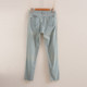 Jeans Women's Summer Thin 2026 New High Waist Slim Pencil Pants Light Color Light Tight Slim Small Foot Pants