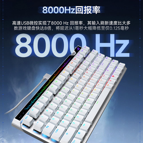 ROG魔导士ACE75 HE磁轴键盘75配列低延迟8K回报率ROG HFX V2磁轴可调键程一键切换RT 玩家国度 - 图0
