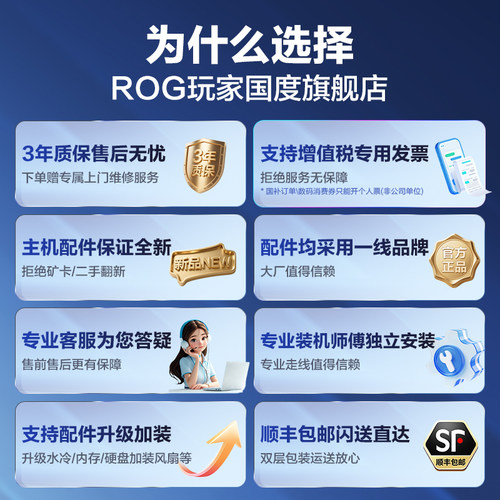 【国补5%】ROG inte Ultra7 270KPlusRTX5080/5060Ti/5070Ti台式电脑diy组装水冷主机太阳神全家桶三角洲吃鸡 - 图3
