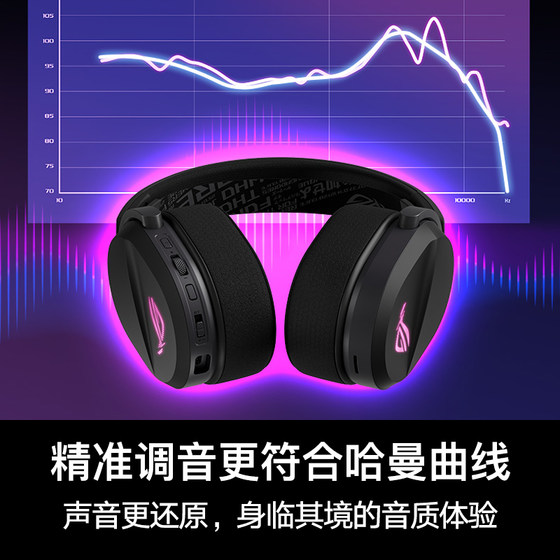 ROG Breakthrough Headset Gaming E-Sports Wireless Wired Bluetooth Three-Mode Adjustable Headband 309g Lightweight Harman Curve Long Battery Life Republic of Gamers