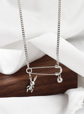 复古港风设计感饰品s925纯银重工