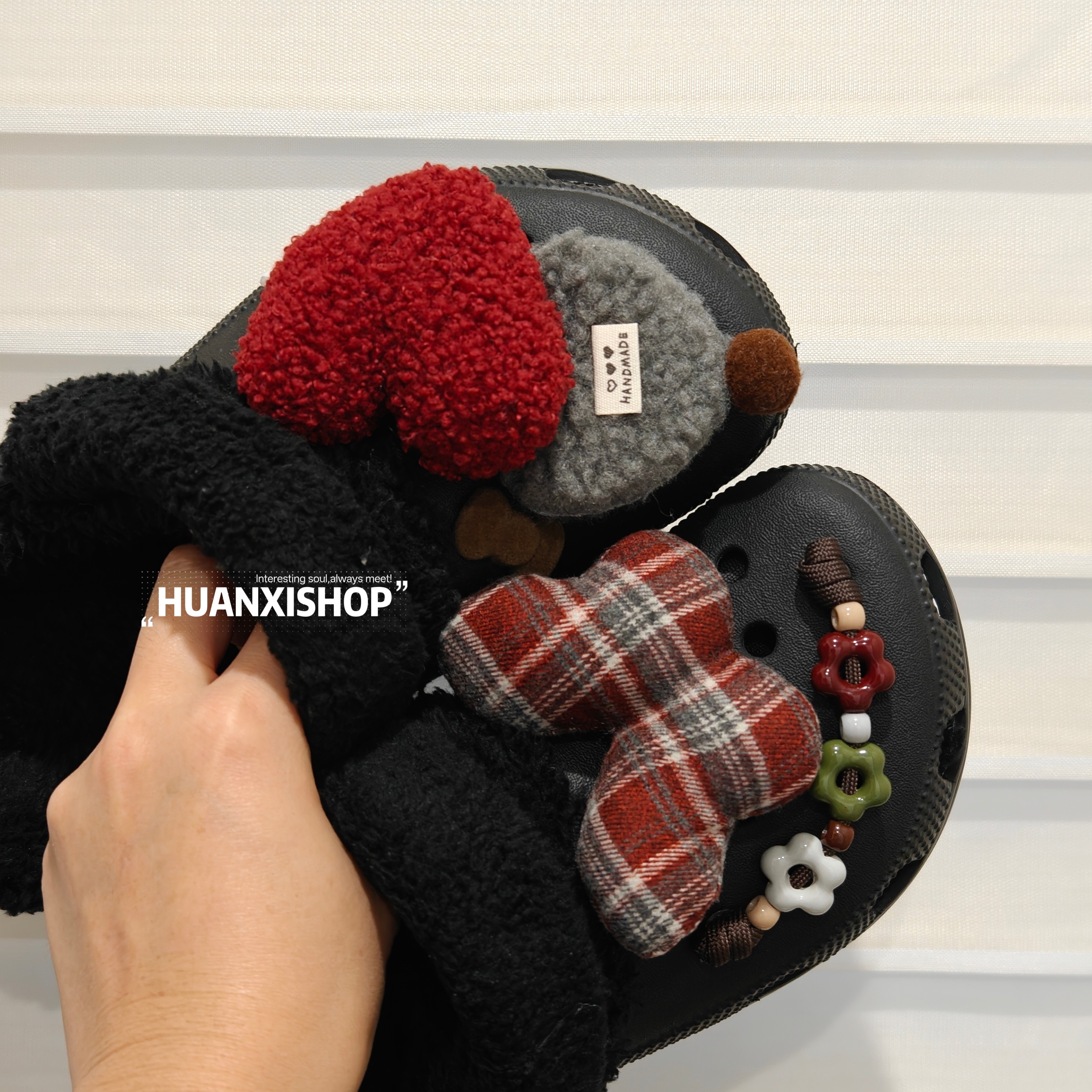 安娜的花园丨冬季洞洞鞋鞋鞋花可爱鞋扣百搭红色鞋面装饰扣卡骆驰,淘宝优惠券,粉丝福利购,淘宝优惠卷