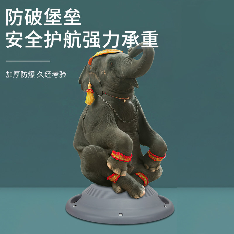 李宁波速球半圆加厚防爆瑜伽平衡球 lining李宁双豪瑜伽球