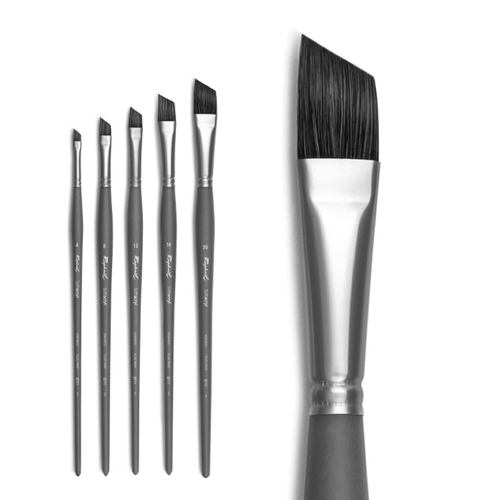 法国Raphael拉斐尔 8711 尼龙 斜头油画笔 水粉 丙烯画笔 长杆 - 图3