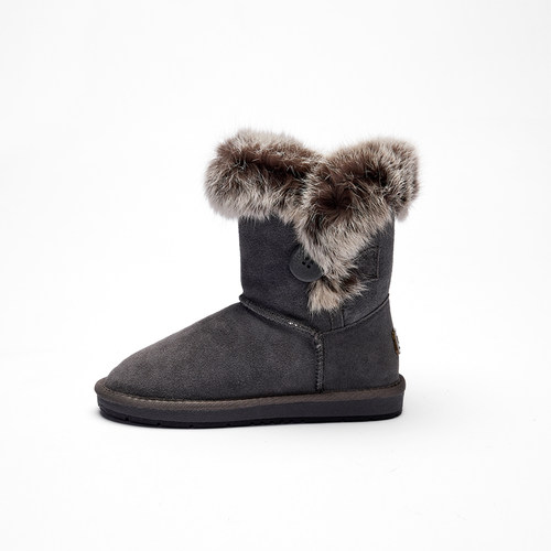 澳洲正品auzlandsheepskin秋冬经典羊皮毛一体5803兔毛雪地靴 - 图3