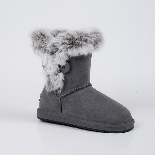 澳洲正品auzlandsheepskin秋冬经典羊皮毛一体5803兔毛雪地靴 - 图0