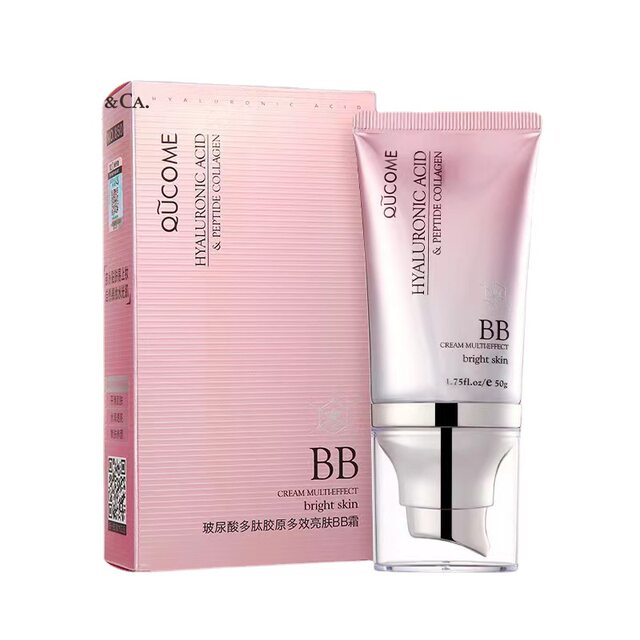Qiukou hyaluronic acid concealer ຕິດທົນນານ BB ຄີມຫນ້າບໍ່ເອົາອອກ