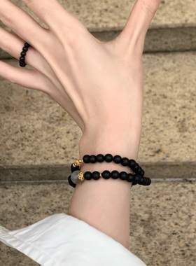 降真香手串女月光石手链闺蜜礼物