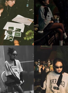 jennie同款韩系甜酷风黑色丝巾长款慵懒风松弛感网红飘带丝巾配饰