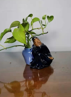 醉酒多肉植物新中式风石湾陶瓷