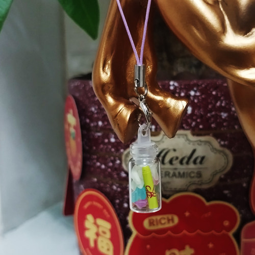 XINTUO保佑平安手机挂饰爆款汽车挂件招财香薰高档挂绳转运饰品 - 图0